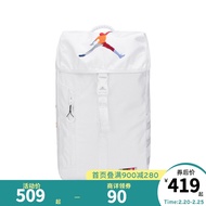 NIKE JORDAN 耐克双肩背包儿童大容量多功能成人通用电脑包 白色/多彩色