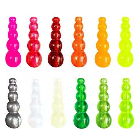 50pcs Fishing Spinner Making Kit Stacked Beads Freshwater for Spinnerbait Walleye Rig Inline Spinner