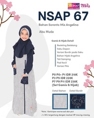 GAMIS ANAK NIBRAS NSAP 067 / ABU MUDA / GAMIS ANAK