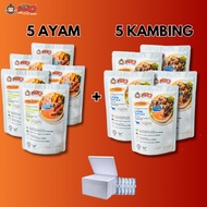 COMBO 5+5 - RTE FROZEN CHICKEN LAMB SATAY