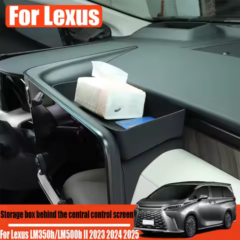 Silicone storage box behind the central control screen car storage modification parts For Lexus LM35