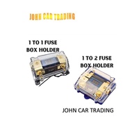 1 TO 1 & 1 TO 2 Fuse Box Holder Car Audio System Digital Fuse Holder With Meter Power Amp Fuse Box A