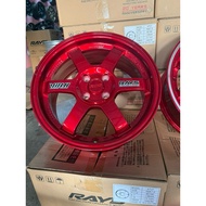 rim te37 advan gt 16x7jj candy red