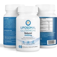Liposomal Glutathione 2400mg, with Hyaluronic Acid, Resveratrol, Active Form L-Glutathione Reduced (