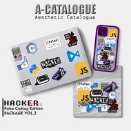 Sticker Aesthetic Waterprooft Hacker IT Coding Laptop HP Series || Hacker VOL.2