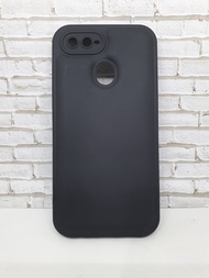 Case Airbag Macaron Hitam Oppo A5S / A12 / A7