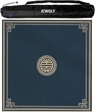 Noise Reducing Mahjong Mat For Table With Carrying Bag, Crystal Velvet Anti Slip Mahjong Tablecloth 
