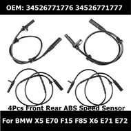 34526771776 34526771777 Car Accessories 4Pcs Front Rear ABS Speed Sensor For BMW X5 E70 F15 F85 X6 E