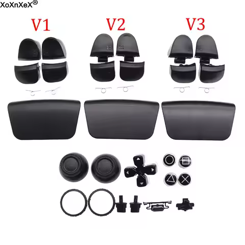 1Set L1 R1 L2 R2 Button D-pad Share Buttons Kit Joystick Caps Replacement For PS5 V1 V2 V3 BDM-010 0