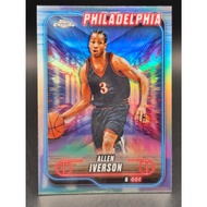 Topps Chrome 2025 Allen Iverson Blue Refractor nba card
