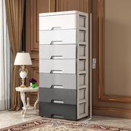 IKEAA  ตู้ลิ้นชัก กว้าง 50cm 7/6/5/4/3ชั้น ตู้เสื้อผ้า เพิ่มหนา ตู้ลิ้นชักพลาสติก มีล้อ เป็นมิตรกับส