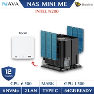 Mini PC NAS Beelink ME 6 NVMe SSD slots (24TB), Intel N200, eMMC 64GB, DDR5 WiFi 6