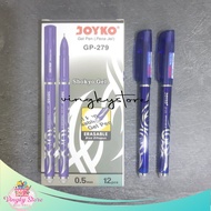 Pulpen / Pen Gel Joyko Shokyo Erasable GP-279 (Pen Bisa Hapus) 1 pack