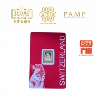 TURBO [1GM] PAMP Switzerland Beaver Gold Bar 9999Gold