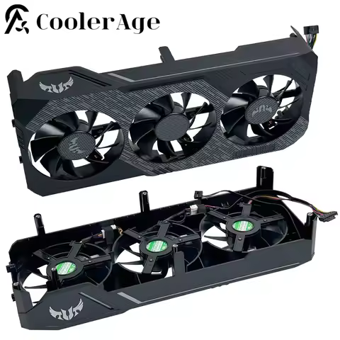For ASUS GeForce RX 5600 5700XT TUF X3 OC 75MM PLA08015S12HH Graphics Card Replacement Fan with Shel