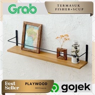 PlayWood - simple, minimalist, vintage, ancient, retro, cheap Japanese style wall shelf