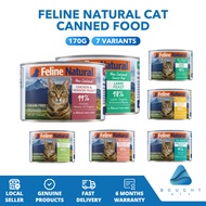 Feline Natural Cat Canned Food 170g - Beef, Chicken, Lamb, Venison, Hoki