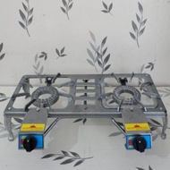 kompor gas bodi cor Sunrise tipe SR 201 Auto 2 tungku SNI / kompor martabak / kompor cor 2 mata