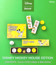 [🚚จัดส่งไว] Volvik Mickey Mouse Vivid Golf Ball 4ea+Ball Marker