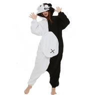 HKSNG Adult Monomi Bear Kigurumi Onesies Cosplay Costume Anime 3D Monokuma Pajamas Halloween Party J