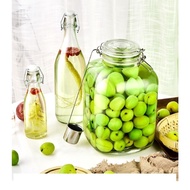 Square clip jar, round clip jar 3L, 4L, 5L Clip-lid jar, large snap-lid jar for storing food, soakin