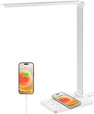 weareok Desk Lamp LED Dimmable, Table Lamp Eye Protection, Desk Lamp 5 Colours and 6 Brightness Leve