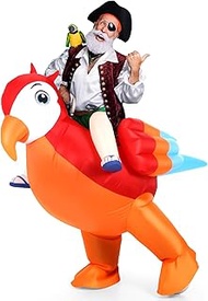 Inflatable Donkey Costumes Adult Blow up Ride-on Fiesta Outfit for Cinco De Mayo Taco Luau Party Hal