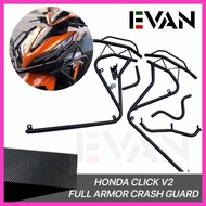 EVAN.SHOP-YG,Honda`kO?Click^lX/v2$f/125i$J/Full$E/Armor$l/Crash$G/Guard Stainless Steel CNC Alloy M