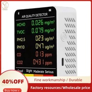 6 in 1 Multifunctional Air Quality Tester LCD Display Home Indoor Office Wall Mounted Air Quality Te