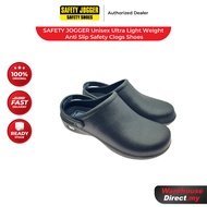 SAFETY JOGGER Unisex Ultra Light Weight Anti Slip Safety Clogs Shoes S96-9917-Black