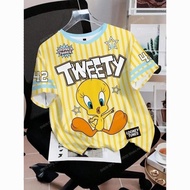 2026Tweety Bird Tweety Bird Printed Merchandise T-Shirt Men's Women's Short-Sleeved Casual 3d Printe
