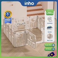 INHO Foldable Kids Gaming Fence Safety Baby Playpen Fence Kids Game Activity Center (12-24pcs ) Fold