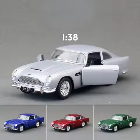 1/38 Alloy Classic Sports Car DB5 Model Diecasts Metal Pull Back Collection Vehicle