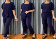 TERNO CHALLIS PUFF SQUARE Blouse/Pants Onesize Hanggang XL