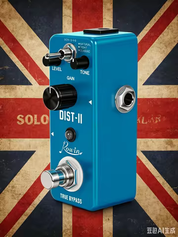 Rowin LEF-301B DIST-II Distortion Pedal 3 Mode RAT Clone True Bypass Mini Metal Guitar High Gain Eff