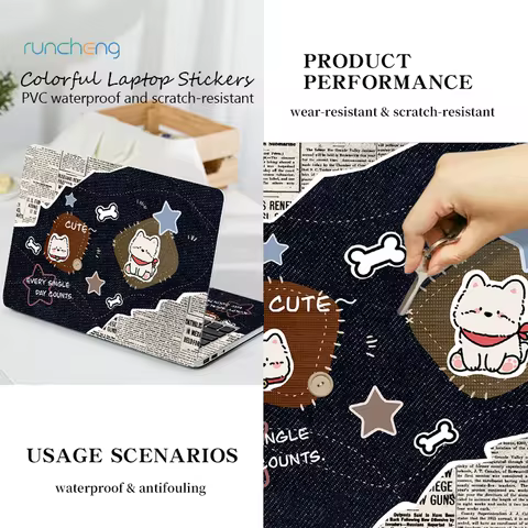 Decal 13'' 14'' 15 inch Laptop Skin Protector For HP Elitebook/Dell G3 G5 G7/Lenovo Colorful Photo L