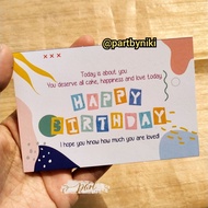 Birthday Greeting Cards Birthday Card Birthday Tag Birthday Wish Card Birthday Gift Card