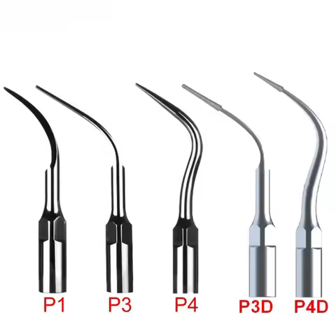 SKYLUN 10PCS Dental Ultrasonic Perio Scaler Tips P1 P3 P4 P3D P4D P2L P2R P2LD P2RD Scaling Tips Fit