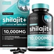 Thinbi Pure Himalayan Shilajit Capsules with Fulvic Acid & Trace Minerals - 90 Count EL0I