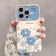 OPPO RENO 5 6 13F 14 14F 15 15C 15F PRO Blue Clover Flower Softcase Casing hp YS107 PB12778