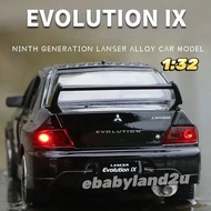 JKM Die Cast 1:32 Evo 9 Vehicle Model Collection Rare Item Diecast Vehicle Model
