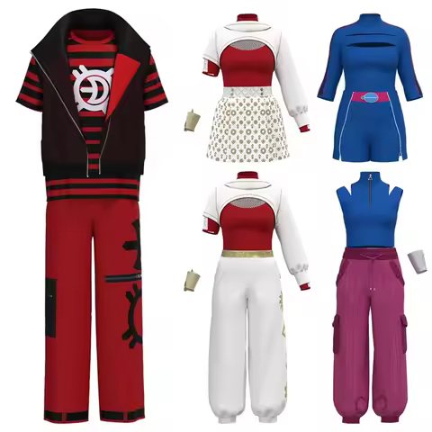 Zombies 4 Victor Nova Cosplay Costume Coat Vest Addison Suit Adult Girls Vampires Dawn Outfits Hallo