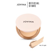 แป้งพัฟผสมรองพื้น Jovina Smooth Skin Foundation Powder SPF30 PA+++ เบลอรูขุมขน ติดทน มีกันแดดในตัว