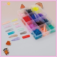 UVIGM> 288PCS Colorful Nail Dual Forms Set Full Nail Forms For Polygel Reusable Nail Tips Nail Exten