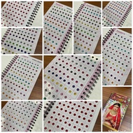 BD15 Bindi/ Pottu/ Sticker Pottu Booklet - Ananya- zari work bindi - 960 - Mini size Bindi Sticker P