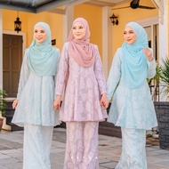 BAJU KURUNG MODEN MUSLIMAH KURUNG DEWASA BAJU RAYA 2024 DUSTY PINK BABY BLUE PASTEL MINT MUSTARD BLACK RC HALEEDAR 2