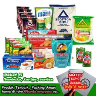 ready (free kartu ucapan) #P-05 Paket Sembako (gula kopi sabun