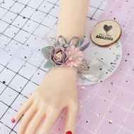 Bride Bridesmaid Wrist Flower Sister Group Hand Flower Wedding Korean Fresh Aesthetic Dinner Annual 