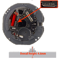 Máy đồng hồ Seiko VJ33B VJ33 Japan Movement 2 lịch máy nhện