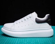 白色黑皮尾厚底小白鞋